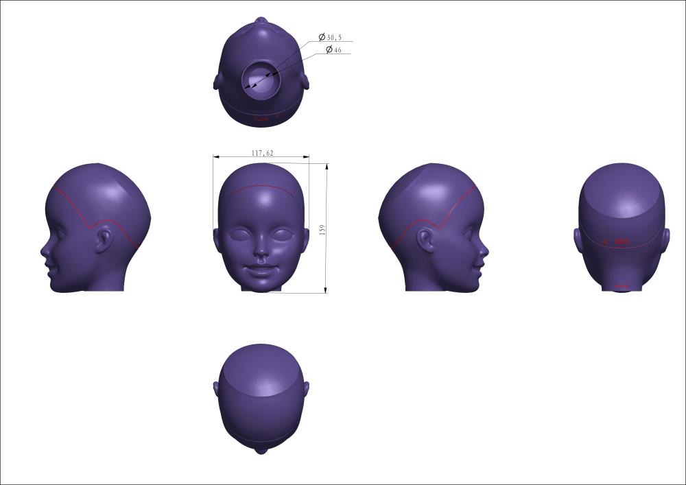 搪膠公仔頭抄數(shù)